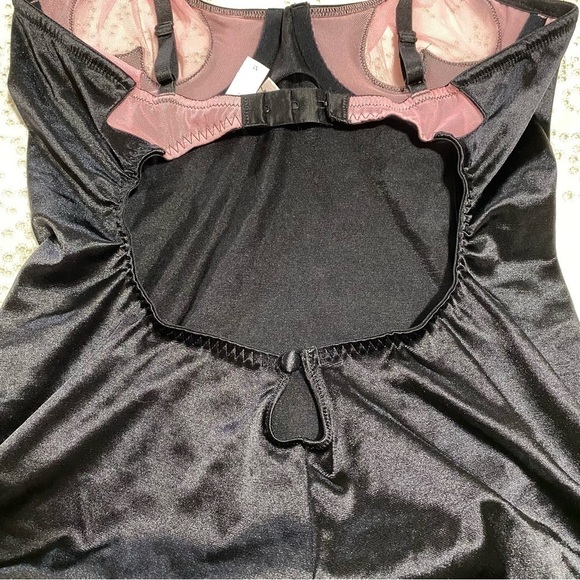 VICTORIA’S Secret mesh cutout black satin bustier size M - Picture 8 of 14